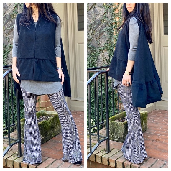 ✨RESTOCK✨Houndstooth Fabulous wide leg bell pants - Picture 2 of 8